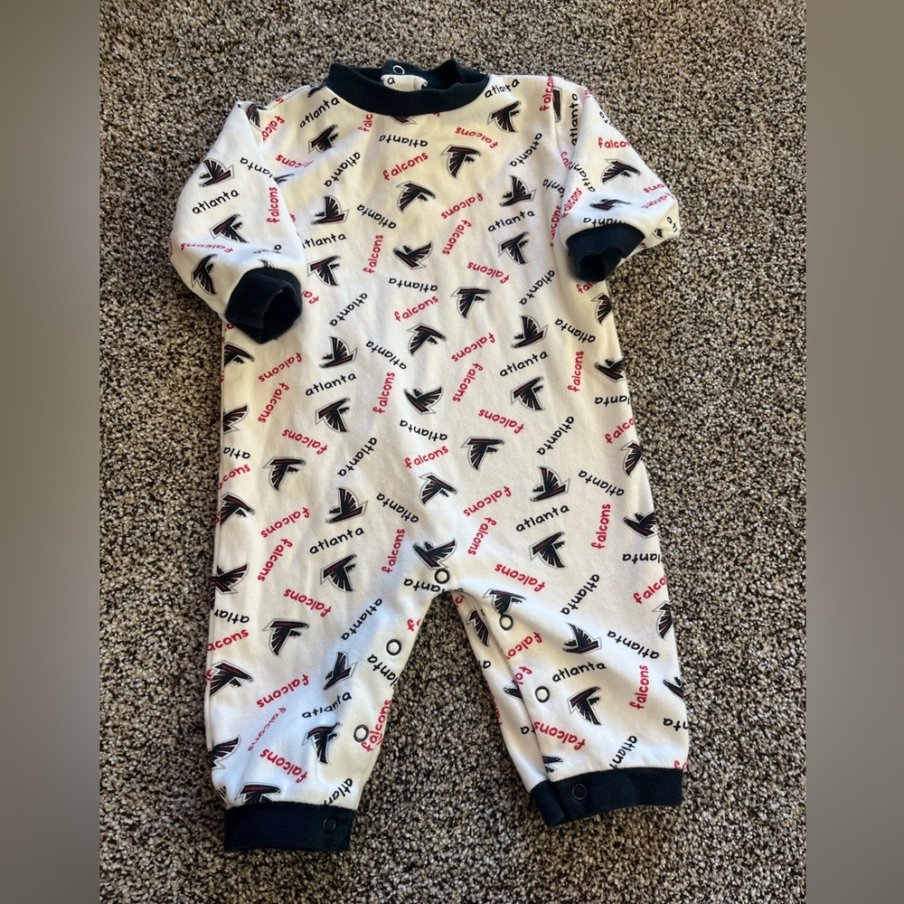 Atlanta Falcons White and Black Kids One Piece